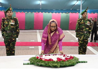 PM pays tribute to Bangabandhu at Tungipara