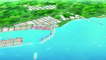 Country’s first breakwaters at Matarbari port