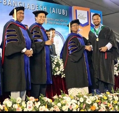 Finally Shakib completed his graduation