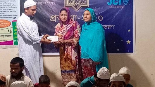 JCI Dhaka Young in support of construction of madrasah for the visually impaired orphans