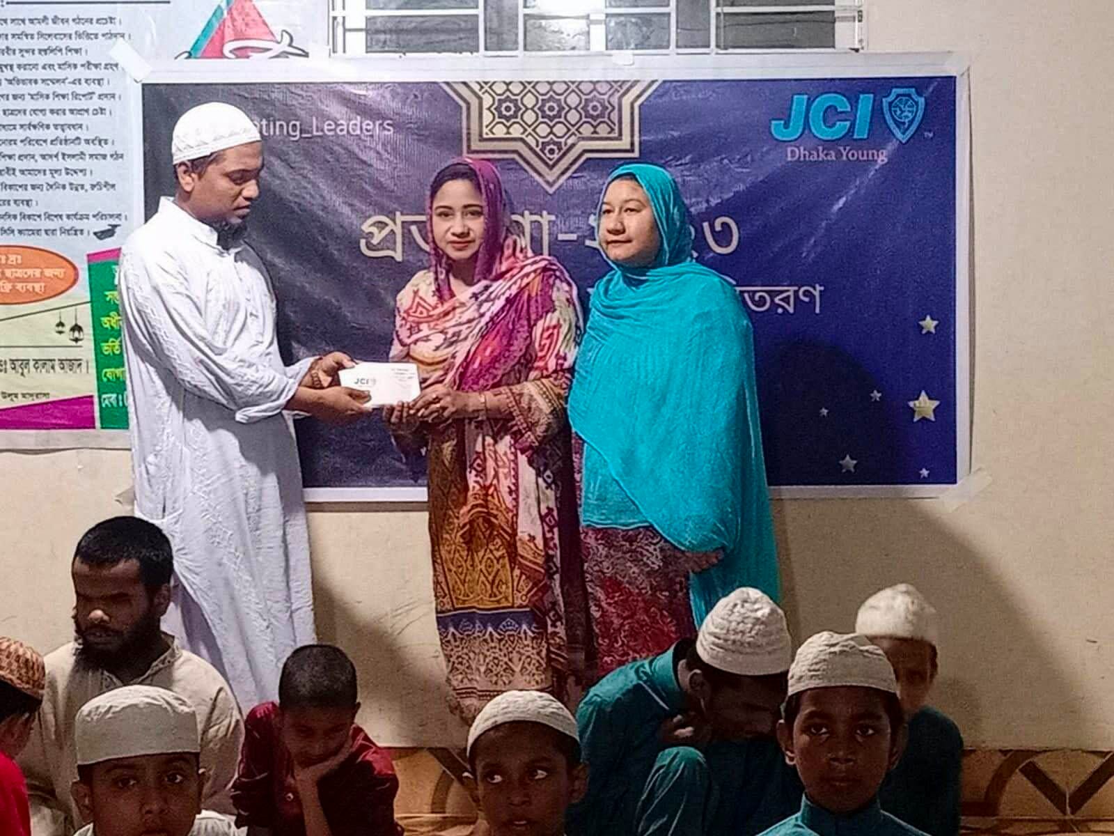 JCI Dhaka Young in support of construction of madrasah for the visually impaired orphans