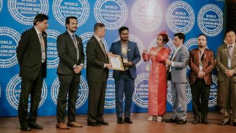 RJ Shanto receives “World Diplomacy Forum Award”