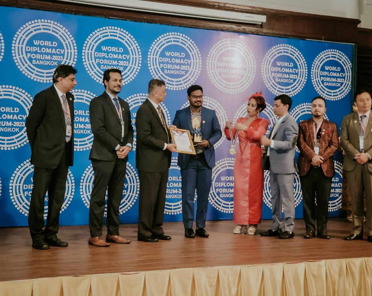 RJ Shanto receives “World Diplomacy Forum Award”