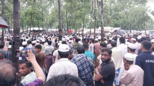 Hundreds of Rohingyas hold rally, demand safe repatriation