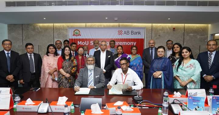 Signing of MoU between AB Bank and Trinamool Women Entrepreneurs Society (Grassroots)