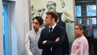 Macron visits Bangabandhu Museum