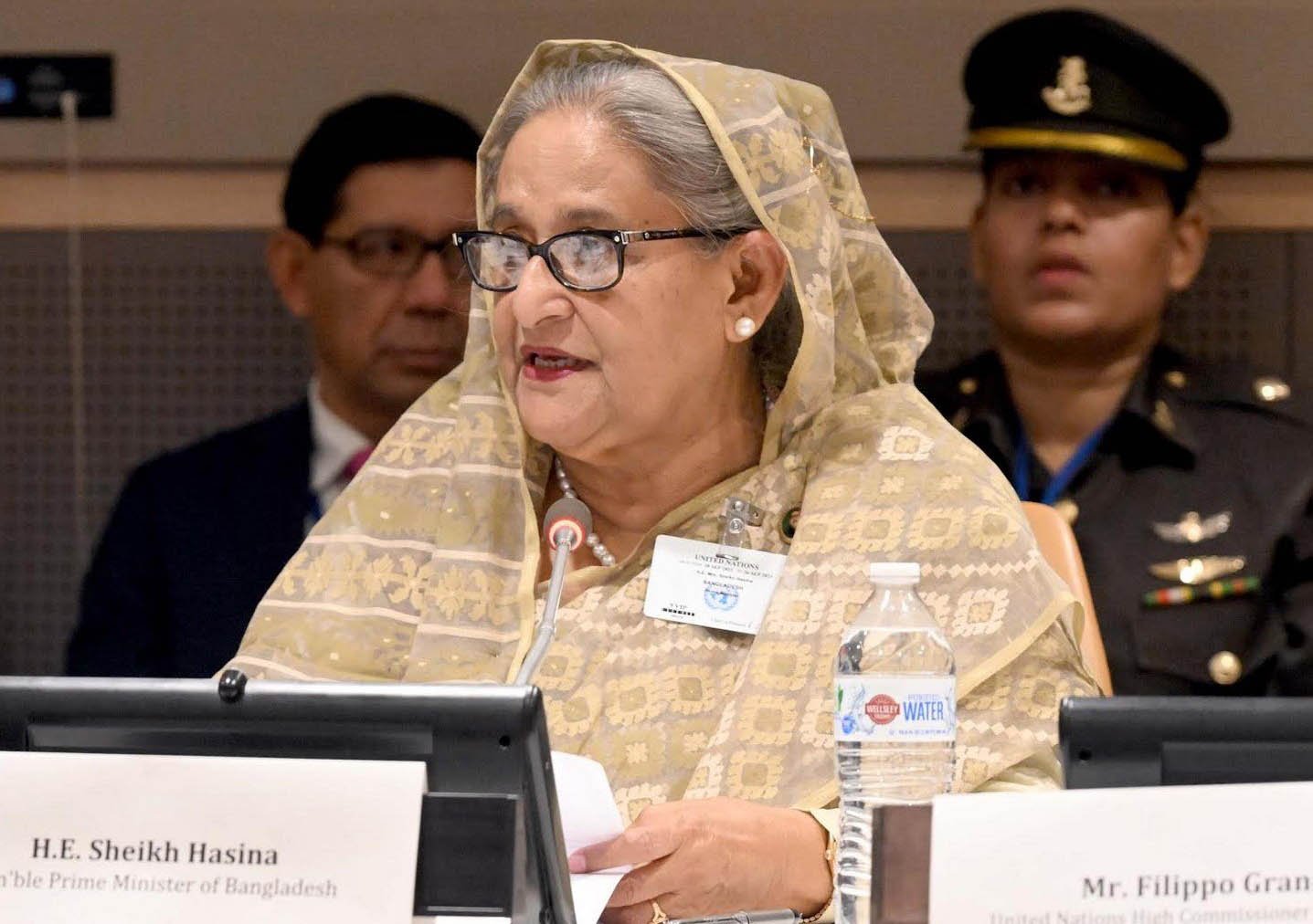 PM for redouble global support to end Rohingya crisis