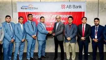 Signing of agreement between AB Bank Limited and Sikdar Resort and Villas was held