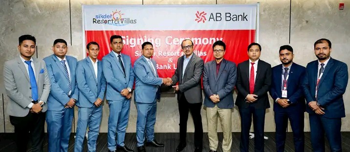 Signing of agreement between AB Bank Limited and Sikdar Resort and Villas was held