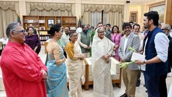 Prime Minister’s dinner in honor of cast and crew of ‘Mujib: Shaper of a Nation’
