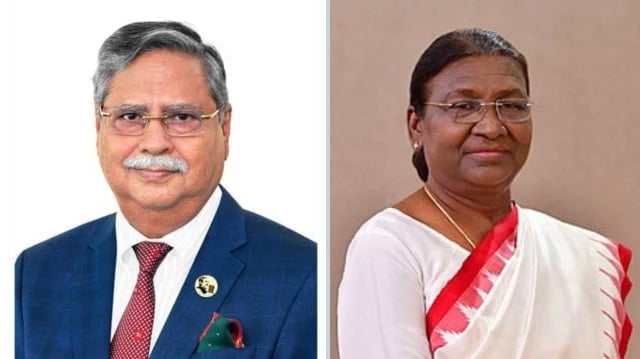 President of India murmured good health wishes for President Sahabuddin