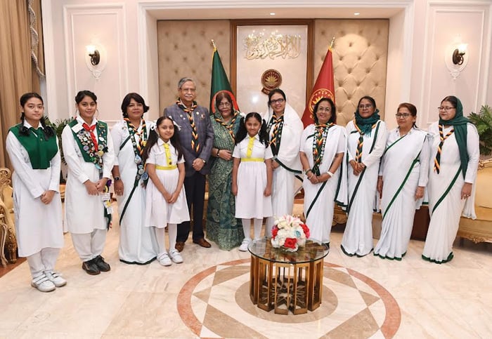 President for expanding Girl Guides activities at grassroots