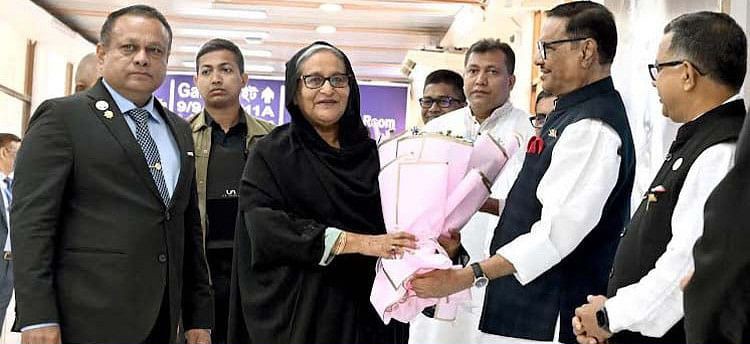 Prime Minister Hasina returns home