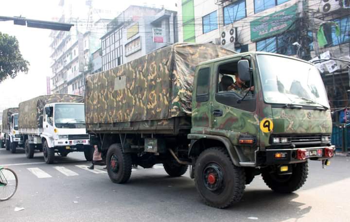 Armed forces deployment starts