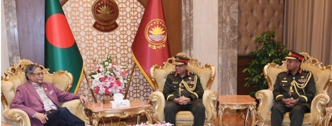 Army CGS, PSO call on President