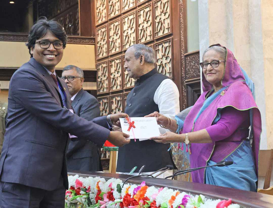 Prime Minister awards research grants to Dr. Jagodish Chandra Sarker