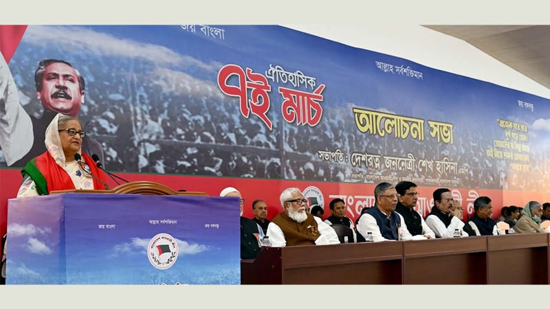 PM urges people to stay alert against BNP-Jamaat’s move to destroy country