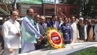 DSHE DG Nehal Ahmed pays tributes to Bangabandhu at Tungipara