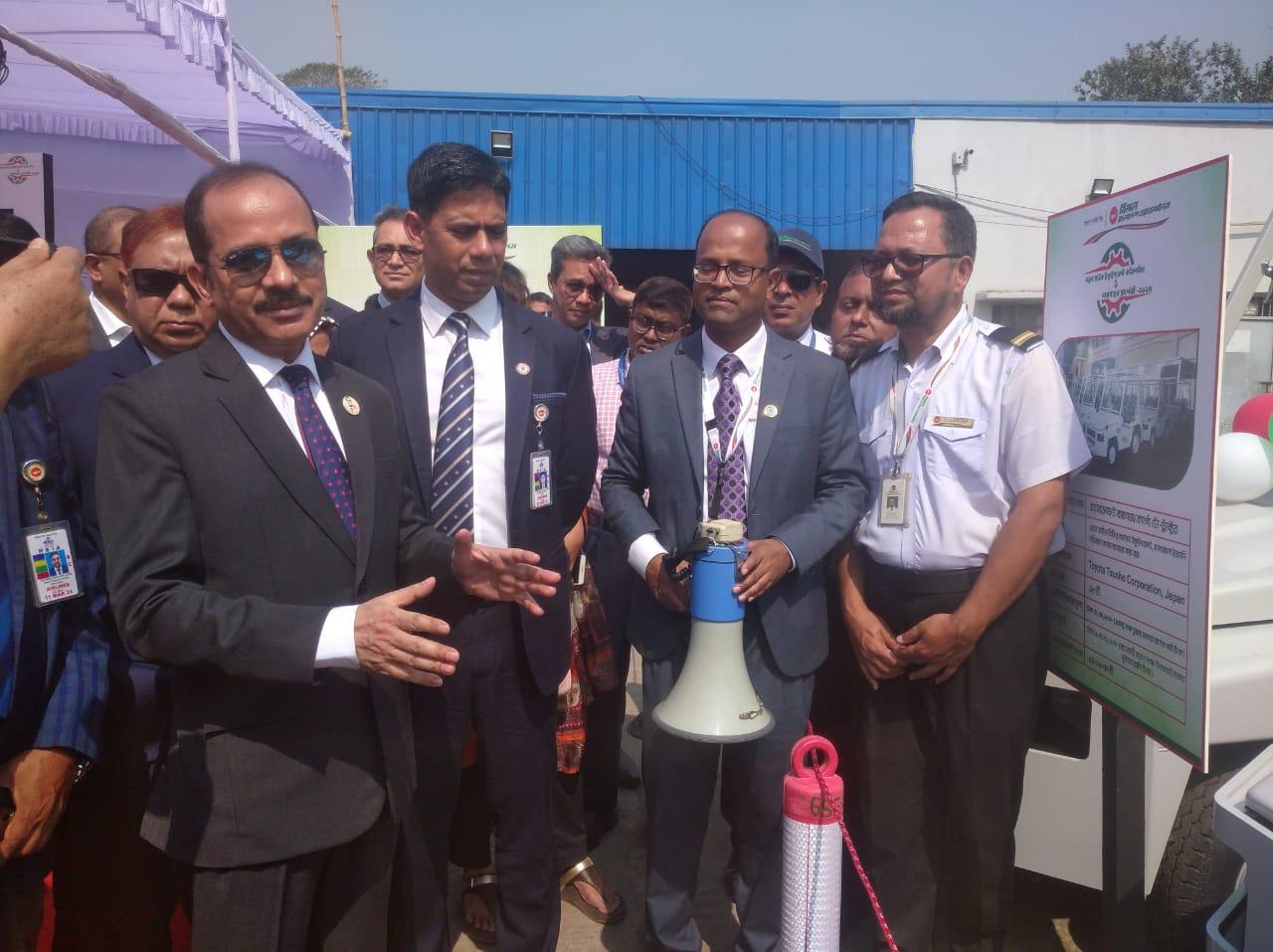Biman unveils new Ground handling equipment