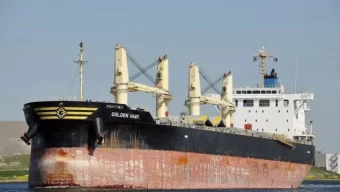 Hijacked vessels MV Abdullah anchored at Garakad coast in Somalia