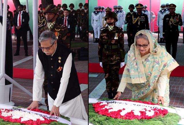 President, PM pay homage to Bangabandhu at Tungipara