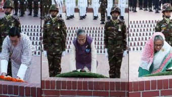 President, PM, Bhutanese King pay homage to Liberation War martyrs
