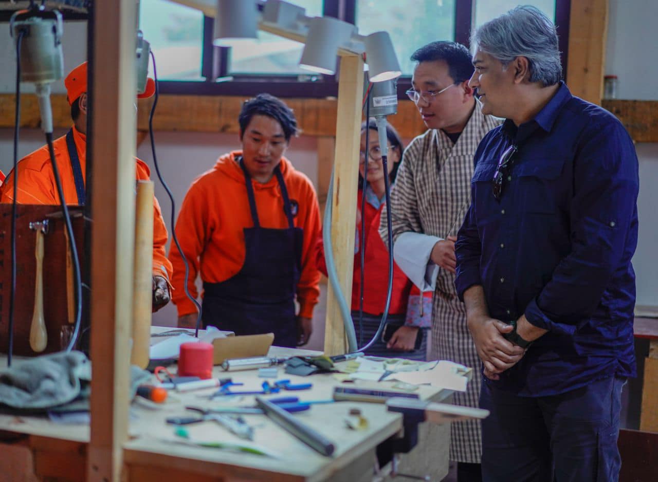 Arafat visits De-suung Skilling Programme training center in Thimphu