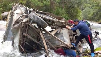 At least 25 dead in Peru after bus plunges into ravine