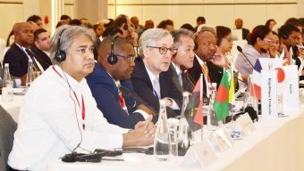 Arafat joins ministerial conference on drug trafficking in Mauritius