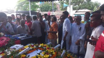 AL ex-MP Manu Majumder cremated in Netrakona