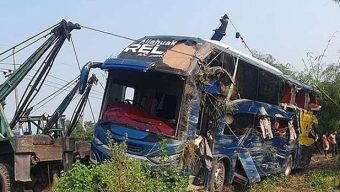 Five killed as bus plunges into ditch in Cumilla