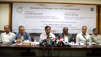 Dhaka believes India, China can resolve Rohingya crisis: Mahmud