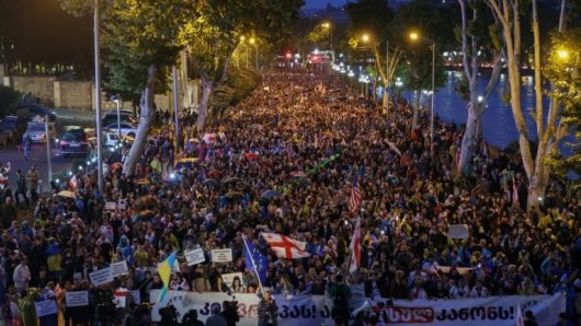 Georgian protesters prepare for new rally