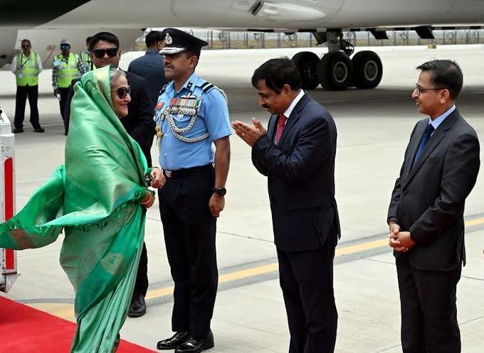 PM reaches New Delhi to attend Modi’s oath-taking ceremony