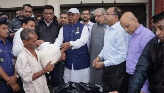 1,100 tonnes of rice, Tk 50 lakh allotted for Sylhet, Sunamganj flood victims