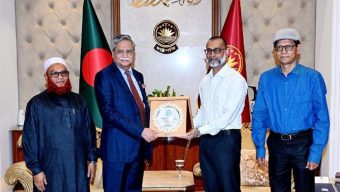 KU, SUST VCs pay courtesy call on President at Bangabhaban