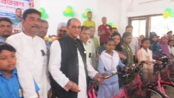 School students get new by-cycles in Debiganj