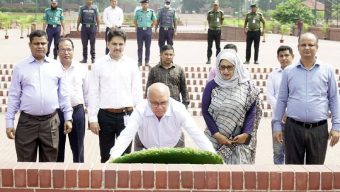 Liberation War Affairs advisor pays tributes to Liberation War martyrs at Savar