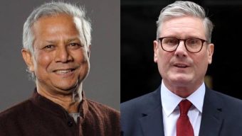 British PM greets Chief Adviser Prof Yunus