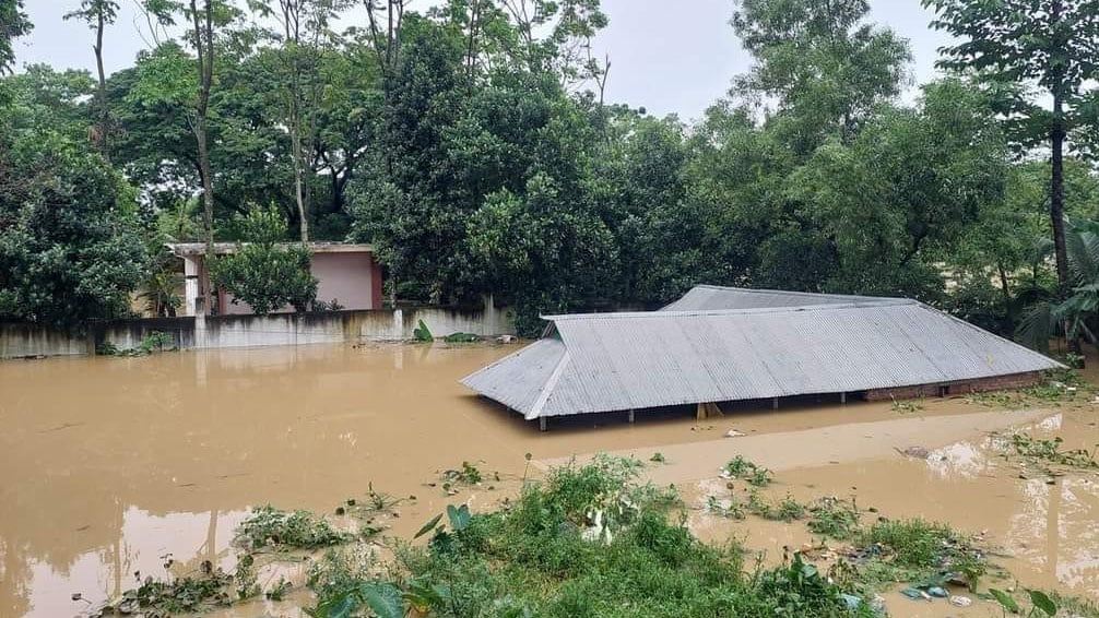 Two dead, 36 lakh people affected as flood hits 10 districts