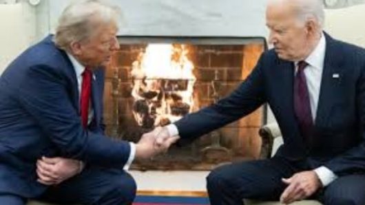 Trump, Biden shake hands in White House