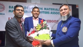 Bangladesh Sign Materials and Machineries Importers Association’s new president Khaled Gen Secy Manik