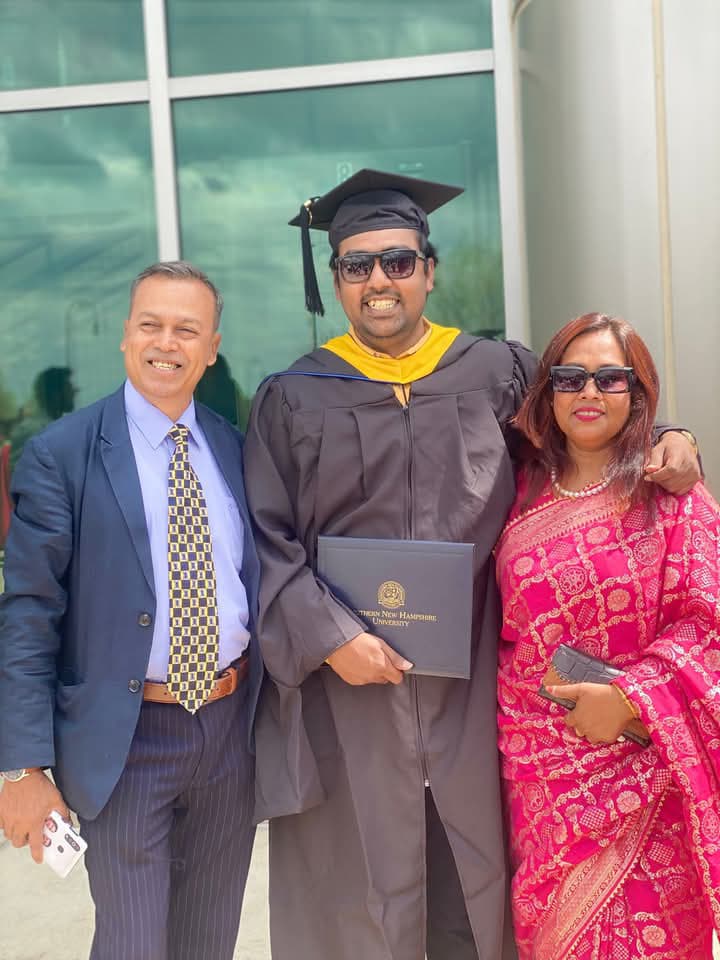Sudman Sharar completes Post-Graduation in the United States