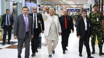 Prof Yunus left Dhaka for Tokyo