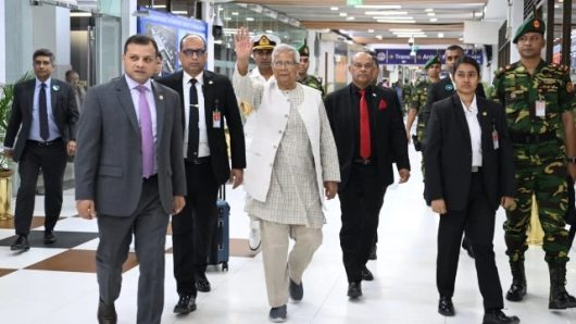 Prof Yunus left Dhaka for Tokyo