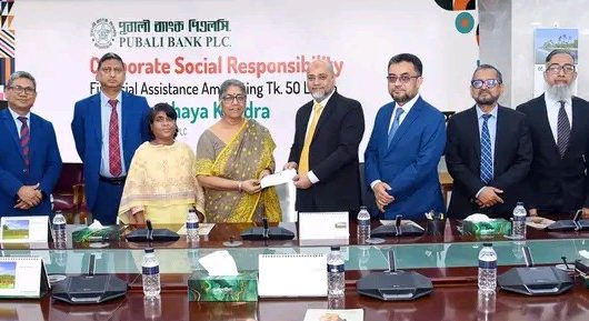 Pubali Bank PLC donates Tk 50 lakh to Gonoshasthaya Kendra