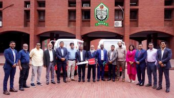 AB Bank handed over vehicles to Islamic University of Technology