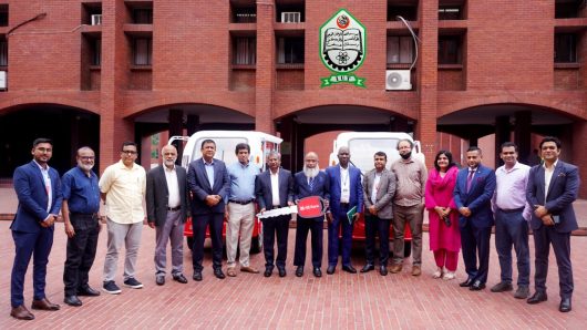 AB Bank handed over vehicles to Islamic University of Technology