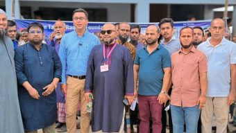 Day-long free medical camp held at Chhatke, Sunamganj, under the initiative of industrialist Abul Hussain