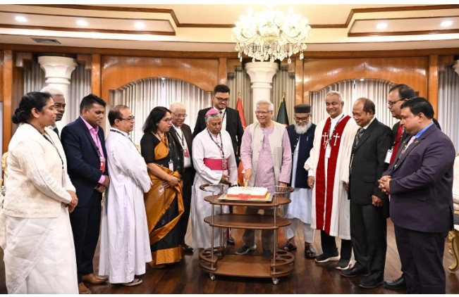 Cheif Adviser exchanges Christmas greetings with Christian leaders